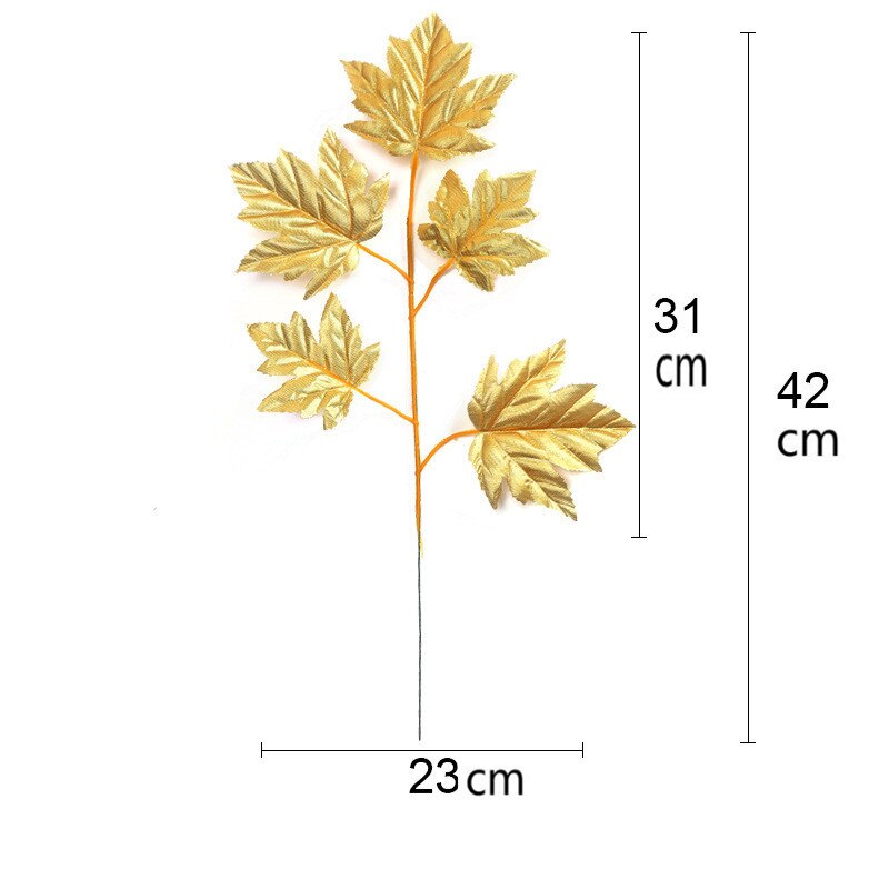 Plante artificielle en soie dorée – 7 modèles