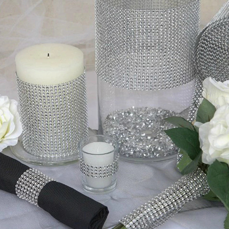 Ruban filet strass argenté
