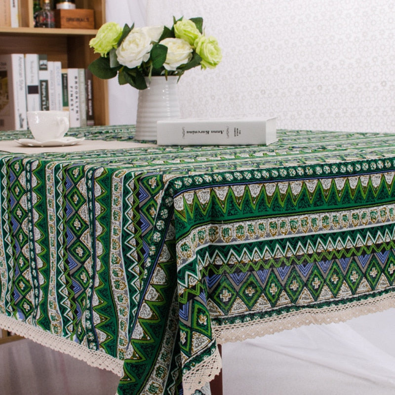 Nappe de table bohème à motifs