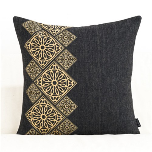 Housse de coussin motif géométrique rétro – 5 designs