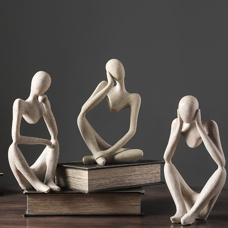 Mini statuette abstraite style nordique