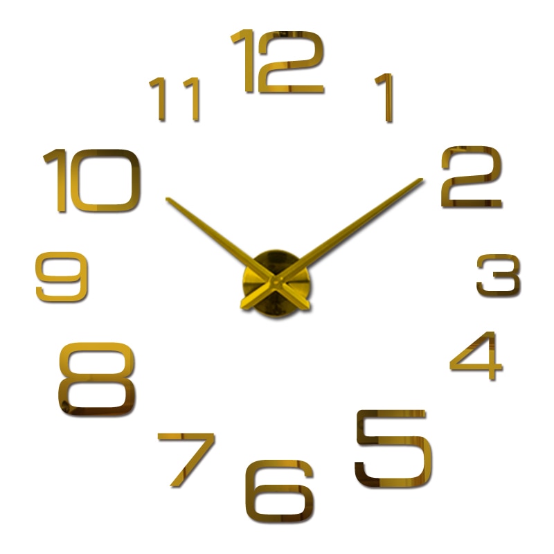 Horloge murale géométrique à quartz colorée