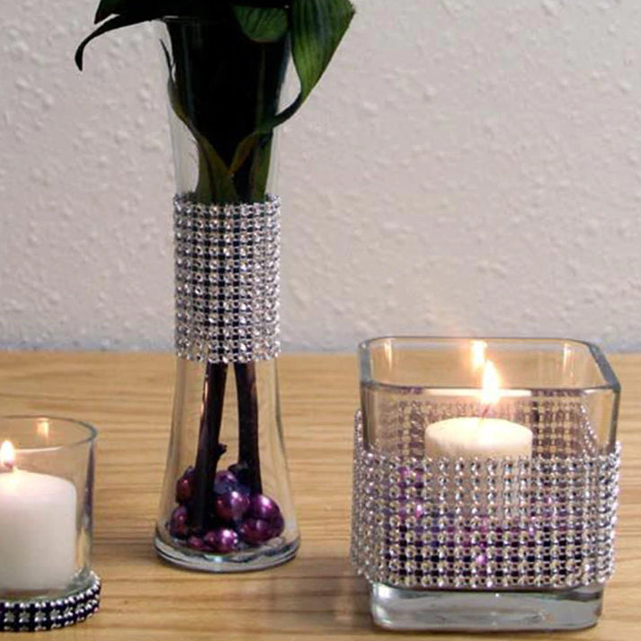 Ruban filet strass argenté