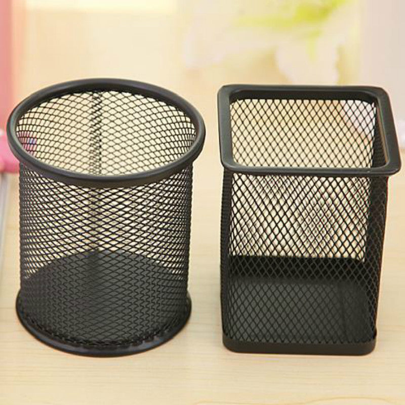 Porte-stylos en fer carré et rond anti-rouille