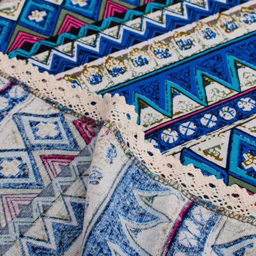 Nappe de Table Style Bohème à Motifs