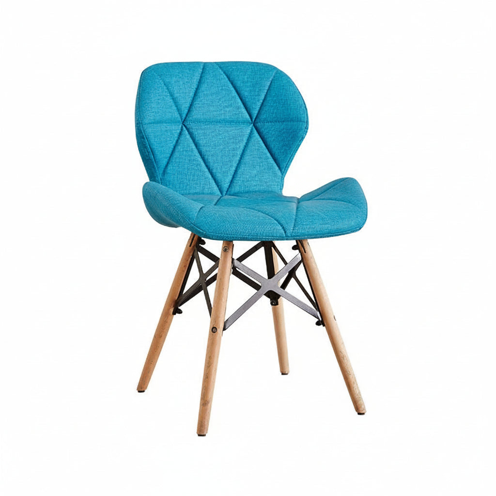 Chaise design géométrique en bois – 10 coloris