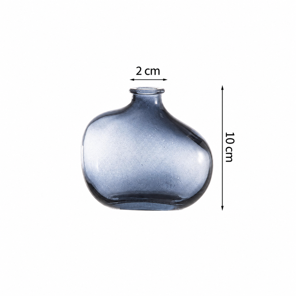 Superbe vase en verre asymétrique My Cosy House — image corrigée en français