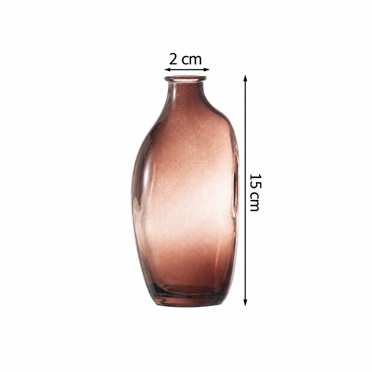 Superbe vase en verre asymétrique My Cosy House — image corrigée en français
