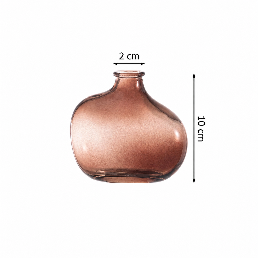 Superbe vase en verre asymétrique My Cosy House — image corrigée en français
